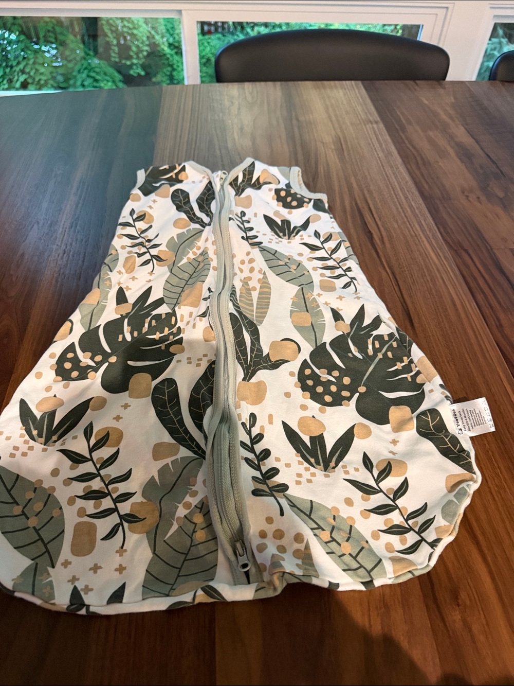 Yoofoss Baby Sleep Sack with Green Leaf and Gold Dot Print 0-6 months